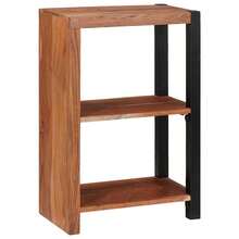 vidaXL Étagère Marron 50 x 30 x 75 cm Bois d'Acacia Massif - Tabac - Voir 3