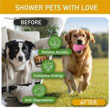 Treat Dispensing Dog Toys Enrichment Licking And Puzzle Feeder Sturdy Rubber Interactive Dog Toys Dog Chew Toy For Happy Cool Pups - Reduces Anxiety Easy To Clean Pink - Pink - View 4