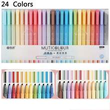 Bút dạ quang hai đầu Morandi Retro, bút vẽ màu Kawaii, bút dạ quang màu pastel, bút huỳnh quang, đồ dùng văn phòng phẩm dễ thương cho sổ kế hoạch và năm học mới. - Morandi Retro - Xem 8