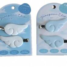 1Pair Cute Sweet Japanese Style Y2K Angel Wing Hair Clip Hairpin Barrettes Hairgrip - trắng - Xem 7