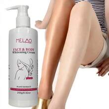 3日美白霜，MELAO面部及身体亮白霜，快速美白保湿，均匀肤色，适用于膝盖、手肘及腋下，蕴含植物萃取精华，250克/8.82盎司 - 白色 - 查看 5