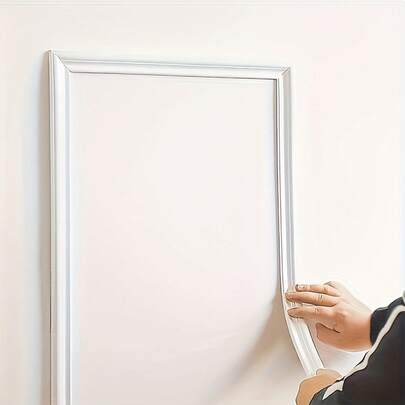 1 Roll Elegant Self-Adhesive PVC Trim - Flexible For Walls, Floors, And Cabinets, 3.3 Feet Long, European Style Home Decoration