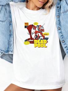 Deadpool-Comic-Art--T-Shirt-T-Shirt - 白色3 - 查看 3