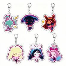 2D Acrylic Rabbit Stage Series Keychain, Cute Personalized Pendant For Backpack, Holiday Gift - Style 1 - View 2