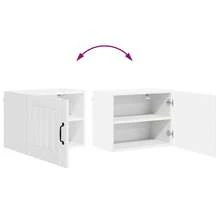 vidaXL Armoire de cuisine Blanc brillant 50 x 31 x 40 cm - Blanc - Voir 11