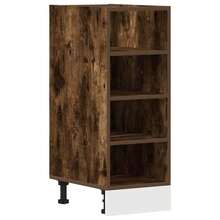 vidaXL Meuble bas "Riga" Chêne fumé 30 x 44,5 x 81,5 cm Bois d'ingénierie - Tabac - Voir 2
