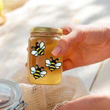 500张/卷 全息蜜蜂涂鸦贴纸，不对称闪光卡通动物贴纸，适用于信封、杂志、手机壳、水杯、电脑、剪贴簿DIY装饰、派对礼品包装，PVC贴纸封条 - 彩色 - 查看 2