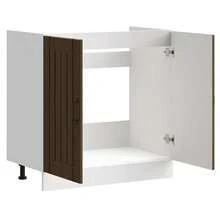 vidaXL Móvel de base de lavabo Lucca chêne marron bois d'ingénierie - Castanho - Ver 5