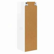 vidaXL Mural de TV Meuble Mural de montagem branco brilhante 30 x 31 x 100 cm - Branco - Ver 8