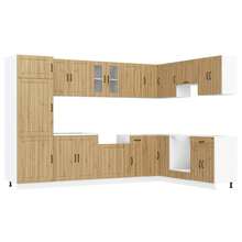 vidaXL Armario de cocina Lucca Chêne artesanal 80 x 46 x 81,5 cm - Marrón - Ver 2