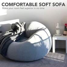 Silla de puf inflable moderna, sofá perezoso para una persona, sofá cama plegable y grueso para varios tipos de habitaciones - moderno - Ver 4