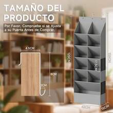 CYPNZapatera Colgante11 Bolsillos Grandes Zapatera Organizador 600D Tela Oxford Organizador de Zapatos sobre la Puerta para Guardar Zapatos Ropa Articulos de Aseo y JuguetesFadhion - 219666165 - Ver 3