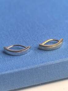 1pc 925 Sterling Silver Navel Ring, Belly Button Piercing Jewelry