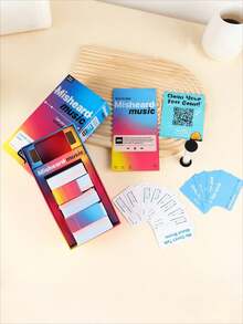 Misheard Song Music Card Game  Family-Friendly Tabletop Fun Toy Must-Have Holiday Party Essential - Music Cards (Pack Of 500) - View 5