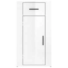vidaXL Armadio da ufficio Blanc Brillante 40x49x75 cm Legno d'ingénierie - Bianco - Visualizzare 6
