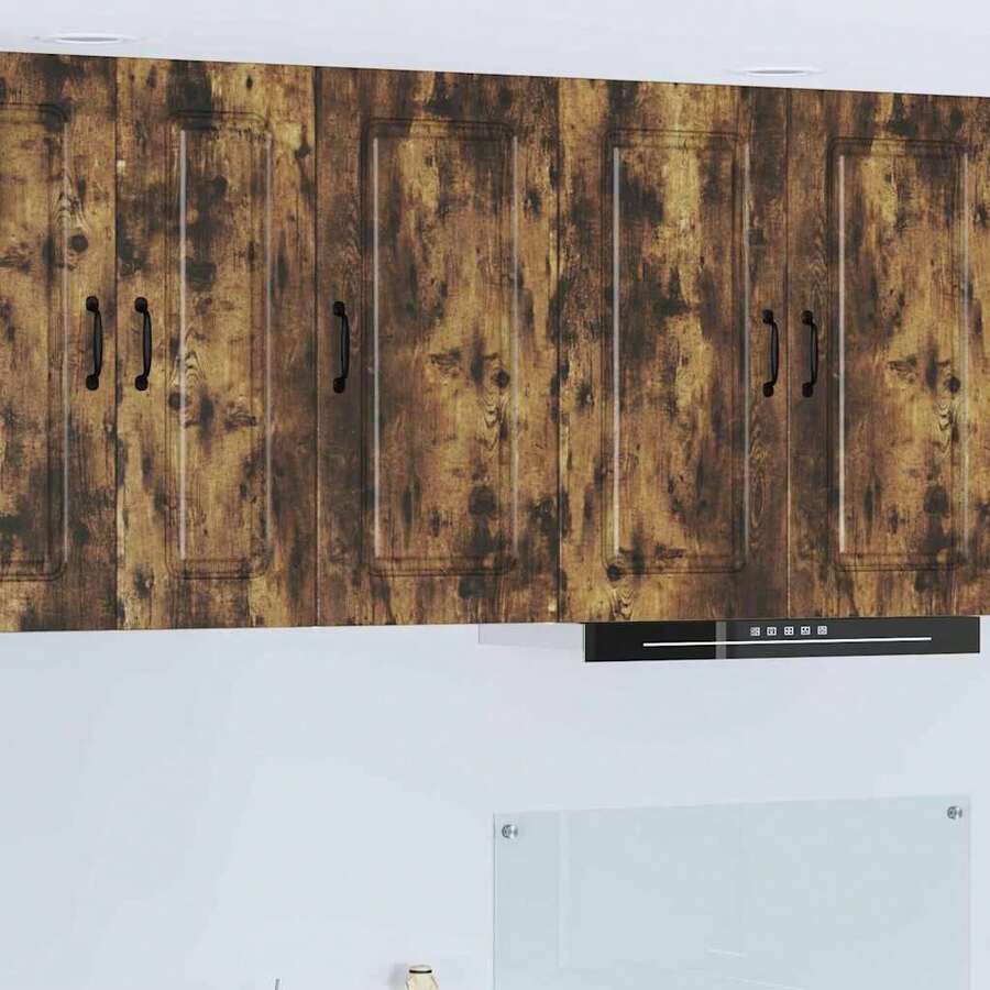 vidaXL Armoire de cuisine Kalmar Chêne fumé 40 x 31 x 80 cm - Tabac - Voir 1