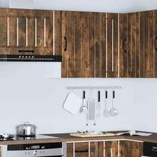 vidaXL Armoire murale de cuisine Lucca chêne fumé bois ingénierie - Tabac - Voir 4