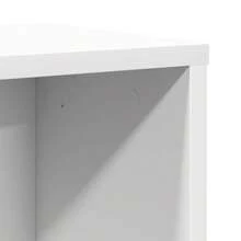 vidaXL Biblioteca blanca 60x24x76,5 cm ingeniería de madera - Blanco - Ver 9