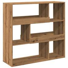 vidaXL Bibliothèque/Séparateur de pièce chêne artisanal 100x33x94,5 cm - Tabac - Voir 6