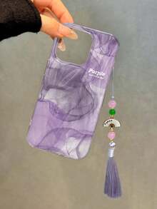 Marble Pattern Painted High-End Fashionable Chinese Style Pendant Compatible With IPhone 17/17 Pro/17 Pro Max, 16/16 Pro Max, 15/15 Pro Max, P13, P14, P11, P12, XS, XR, 7/8, S14, S15, S23, A50, A12, A32, A52, A72, A51, A21S, A13, A14, S22 Ultra, S23, A33, A53, S20 FE Phone Case & Protective Cover - Multicolor - View 4