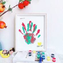 1 Set DIY Handprint/Footprint Photo Frame, Couples Keepsake, Kids Craft, Valentine's Day Gift, Home Decor, Desktop Decoration, DIY Present, Ideal Gift