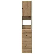 vidaXL Buffet de cuisine avec tiroir Chêne artisanal 32 x 50 x 180 cm - Tabac - Voir 6
