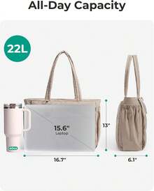 ¡RecomendadoBAGSMART - Bolsa de mano para mujer, con múltiples bolsillos, bolsa de trabajo acolchada para viajes, gimnasio¡Top de Temporada - Negro - - Ver 6