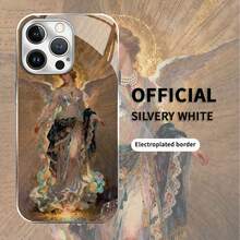 Ángel con vestido etéreo. Esta elegante funda es compatible con los modelos  16, 15, 14 Pro Max, 13, 12, 11, XR y XS Plus. Fabricada en silicona TPU, ofrece protección contra golpes y caídas, además de una sensación superior. Es un regalo ideal para familiares, amigos y seres queridos, y una opción perfecta para Navidad.fundas para ,accesorios para celular,fundas para celular,funda  13,fundas ,fundas para  13,funda  16,funda  17 pro max, 17 pro max,funda  15,funda  17,funda ,fundas para  16,fundas  15,funda  14,fundas  17 pro max,protector para ,fundas  11,fundas  12,funda  17 pro,fundas  13,,case  17 pro max,fundas para  11,fundas para  12,san valentín,rosa,vestido de novia - Plateado - Ver 1