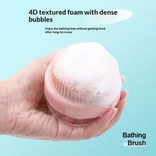 Escova de Banho para Animais de Estimação, Escova de Banho de Silicone para Gatos para Massagem, Acessórios de Banho, Luva de Tosa, Ferramenta de Banho para Cachorros - Multicolorido - Visão 3