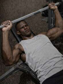 男士纯色无袖健身背心修身训练服 - 淺灰色 - 查看 5