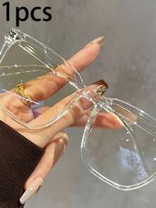 1副防蓝光眼镜 - 时尚方形假眼镜，防辐射电脑游戏眼镜，男女通用防蓝光眼镜，缓解眼疲劳 - 彩色 - 查看 11