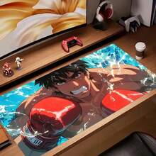 Anime H-Hajime No Ippo Mouse Pad Tapetes De Mesa Teclado, Borracha Kawai, Tapete De Mesa Antiderrapante - 15.75*31.5英寸 - 查看 1