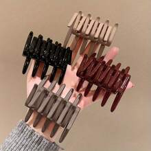 2pcs Women's Minimalist Criss-Cross Hair Clips, Elegant Gift Idea For Valentine's Day - Multicolor - View 6