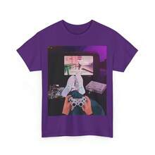 NOSTALGIA PLAYER CONTROLLER ART T-SHIRT GIFT FOR MEN AND WOMEN PLAYSTATION Y2K CONSOLE - 白色 - 查看 9
