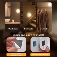 Bộ 1/3/6 đèn LED từ tính sạc USB có điều khiển từ xa và chức năng hẹn giờ điều chỉnh độ sáng, thích hợp cho phòng ngủ, tủ quần áo, tủ đựng đồ, đầu giường, hành lang và tủ trưng bày (250mAh) - USB + điều khiển từ xa - Xem 8