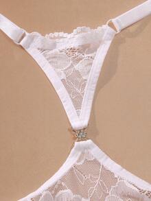 MIMILEMON 2pcs/Set Front Closure Lace Underwire Push-Up Bra Set - Sexy Back Design, Comfortable Supportive Fit, Suitable For Daily And Sexy Looks - Multicolor - View 8