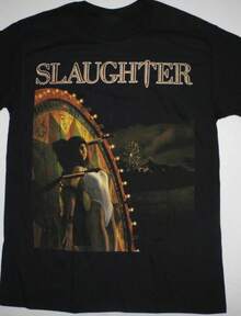 Slaughter Rock Band Black T-Shirt Unisex Tee All Sizes S-5Xl - 黑色 - 查看 1