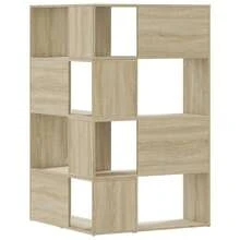vidaXL Biblioteca de ángulo de 4 niveles chêne chêne sonoma madera de ingeniería - Marrón - Ver 6