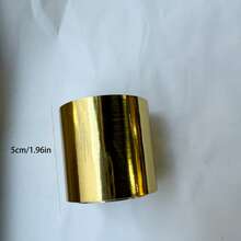 1 Cuộn băng dính tự dính màu vàng kim loại, sọc vàng ánh kim, có thể tháo rời, chống thấm nước, trang trí DIY cho phòng tắm, nhà bếp, tường, trần nhà, sàn nhà, viền gạch tủ, trang trí tường, trang trí phòng, decal dán tường, trang trí nhà cửa - Vàng - Xem 4