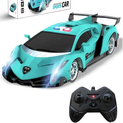 1pc 1:16 Scale Remote Control Car, RC Drift Car With LED Headlights, One-Key Demo, Suitable For Indoor/Outdoor Play, Toy For Kids 3-12 Years Old, Great Gift For Christmas, Halloween, Easter, Thanksgiving, Birthday, New Year