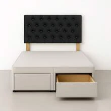 2ft6 Chesterfield Coniston Headboard In 26inch - Cream Coniston - View 5