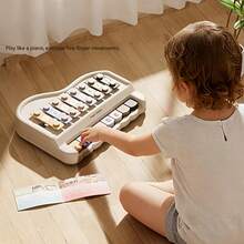 1 chiếc đàn xylophone bằng gỗ không cần pin: Nhạc cụ giáo dục phù hợp cho trẻ em từ 3 tuổi trở lên, trẻ mẫu giáo và trẻ nhỏ, đồ chơi làm từ chất liệu ABS, các phím đàn piano nhiều màu sắc được đánh số với dùi gõ dễ cầm nắm. - Nhiều màu - Xem 7