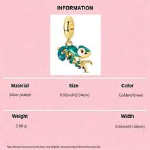 DIY镀金饰品 邪眼蜜蜂手提箱珐琅水晶吊坠 手链项链情人节礼物 浪漫可调节链条 首饰制作配件 - 金色 - 查看 12