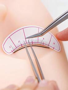 1个睫毛嫁接训练模型 - 睫毛嫁接练习模型 - 美容按摩练习头模型 - 睫毛嫁接套装 - 睫毛嫁接用品 - 眉毛纹绣模型 - 柔软硅胶材质 - 睫毛嫁接工具 - 适合初学者在家练习 - 彩色 - 查看 8