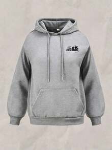 Áo nỉ nữ ấm áp có dây rút, có túi, lót lông cừu dày dặn cho mùa thu và mùa đông, áo cotton nữ, in logo ngôi sao và khẩu hiệu chữ vui nhộn, áo hoodie vai rớt, áo nỉ dáng rộng, đa năng, phong cách cổ điển/cổ điển/đường phố/Anh/preppy, phù hợp với thời tiết lạnh, áo dài tay, áo hoodie du lịch, áo khoác Ý, trang phục ngày lễ, trang phục thường ngày, áo hoodie đôi ngày Valentine, áo hoodie unisex, hẹn hò, những buổi đi chơi lãng mạn, quà tặng ngày lễ, Sudaderas de Mujer, Sudaderas de Mujer Invierno, Sudadera, Ropa Invierno De Mujer, Vestiti, Winter, Polar Mujer, Forro Polar, Capucha, Sudadera Navidad, Weihnachten, Hoodie, Oberteile Damen, Graphic Tees Women, Casual, Geschenke, Noistamujer, Jersey, Vacation, Black Top - Hoa tro - Xem 2