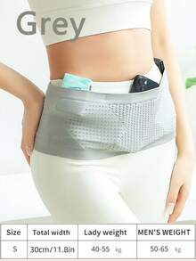 透气跑步腰包，吸湿排汗收纳袋，高弹力腰包，男女通用，多功能运动腰包，配有防滑松紧带和手机袋，适合步行、旅行、运动、徒步和健身。