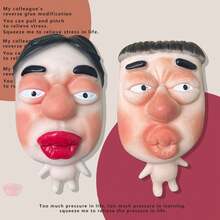 1/2/4pcs Taba Squeeze Toy, Pimple Popping Toy, Handmade Super Soft Squeeze Toy, Fun Stress Relief Toy, Funny Squeeze Toy, Amusing Face Shapes, Cute Face Squeeze Stress Relief Toy, Silicone Mochi Squeeze Toy, Adult & Kids Sensory Anxiety Relief Gift - Multicolor - View 8