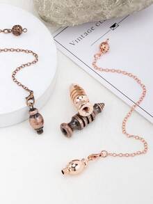 1pc Gold-Color Copper Metal , For Divination, Meditation, Qi Gong Balancing, Body Healing, Chakra Spirituality H202 - Pendulum - View 8