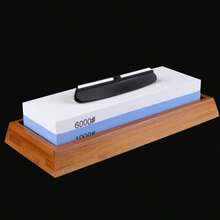 1/3/8 piezas Juego de afilador de cuchillos, afilador de doble cara, piedra de afilar de 400/1000/3000/8000 granos, adecuado para cuchillas, con guía de ángulo, base antideslizante y raspador de cuero, regalo del Día de la Madre - Multicolor - Ver 12