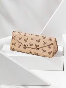 1 pieza Estuche plegable para gafas de sol con lazo, caja de gafas de cuero PU portátil y casual, unisex - Multicolor - Ver 8